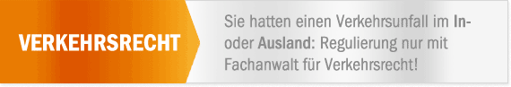 Verkehrsunfall? Wir helfen bei der Schadensregulierung im In- und Ausland